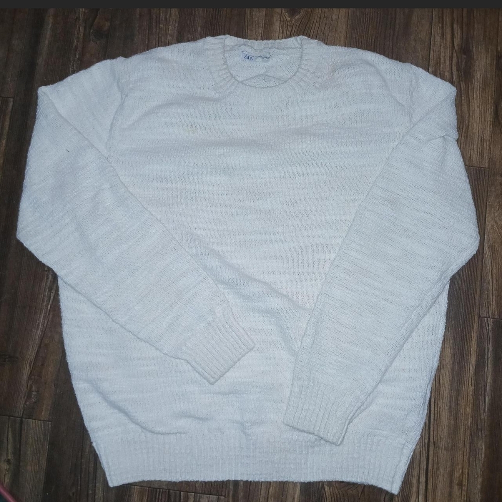Men's Classic White Sweater